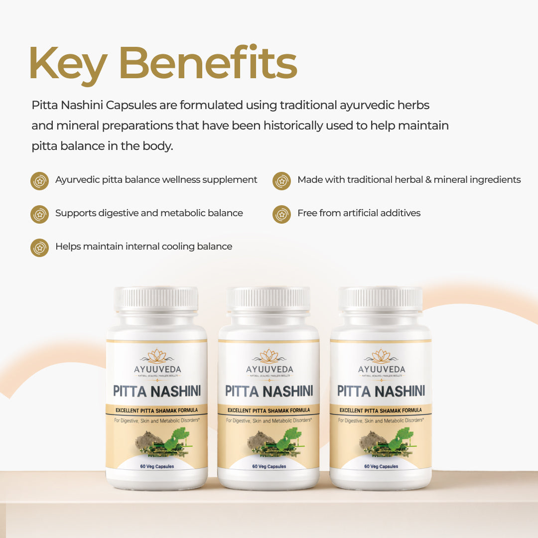 Pitta Nashini Capsules – Ayurvedic Pitta Balance & Wellness Support