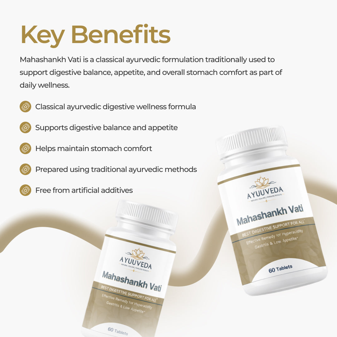 Mahashankh Vati – Ayurvedic Digestive Wellness Tablets
