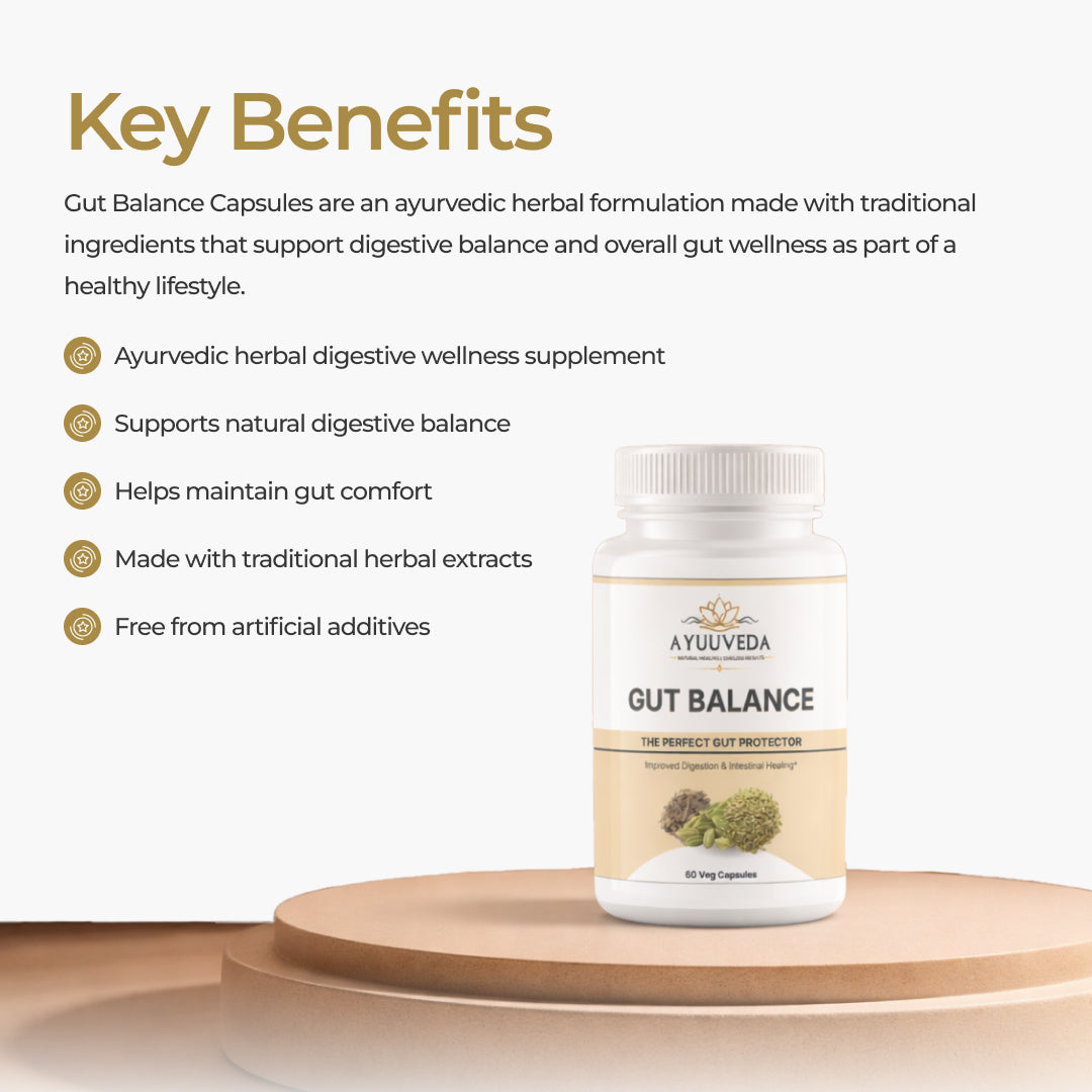 Gut Balance Capsules – Ayurvedic Digestive Wellness Support