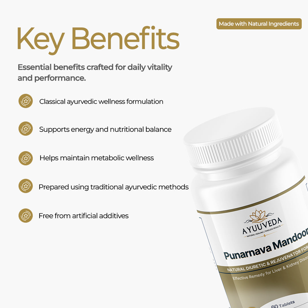 Punarnava Mandoor – Ayurvedic Iron & Wellness Support Tablets